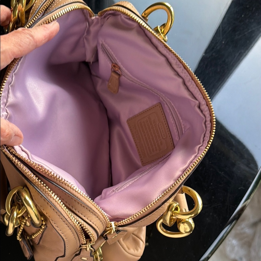 Coach Vintage Leather Satchel Bag in Caramel - Picture 10 of 16